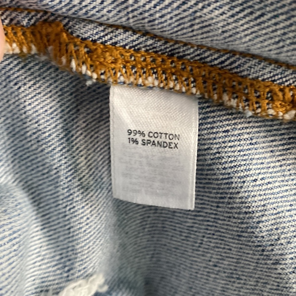 LEITH Distressed Denim Jacket M - Picture 5 of 7